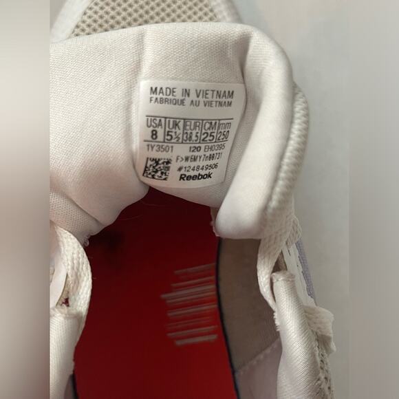 Reebok Fusium Run Lite Sneakers Womens Size 8 White Purple Red Shoe EH0395 Walk - Picture 7 of 7